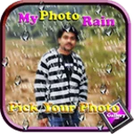 my photo rain live wallpaper android application logo